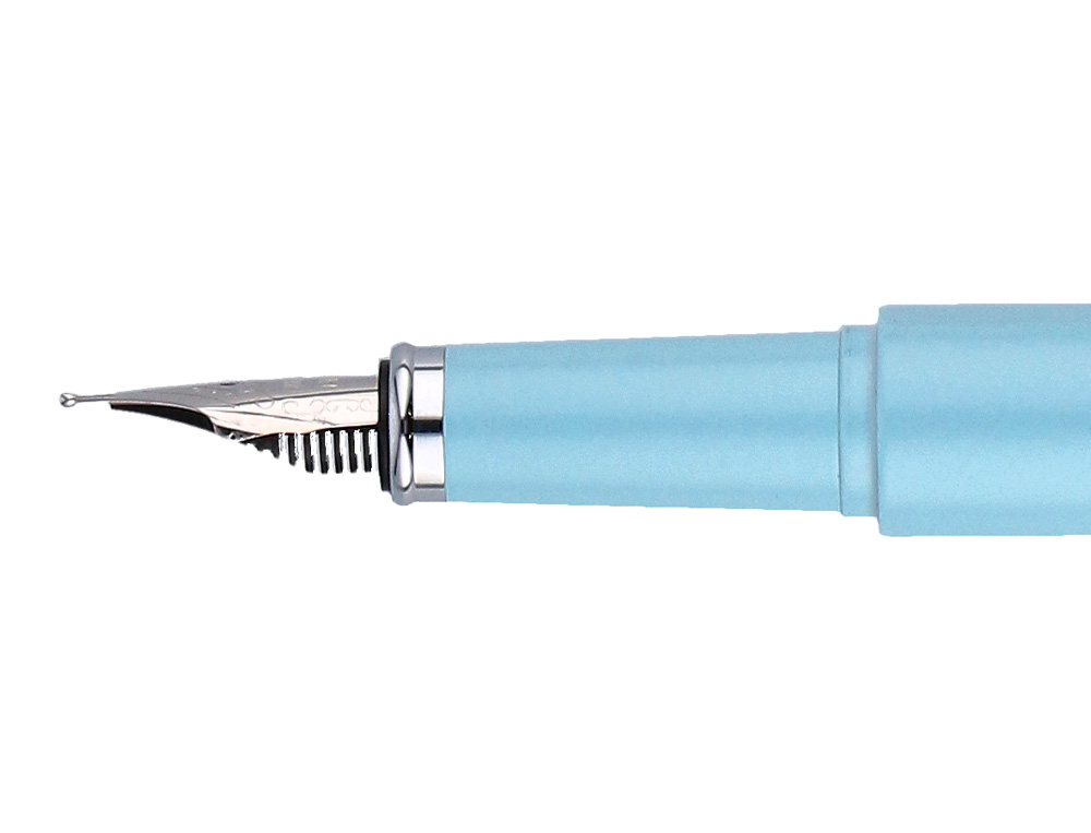 PLUMA Y FUNDA DE SIMILPIEL BELIUS SPACE B COLOR MINIMALISTA AZUL TINTA AZUL CAJA DE DISEO