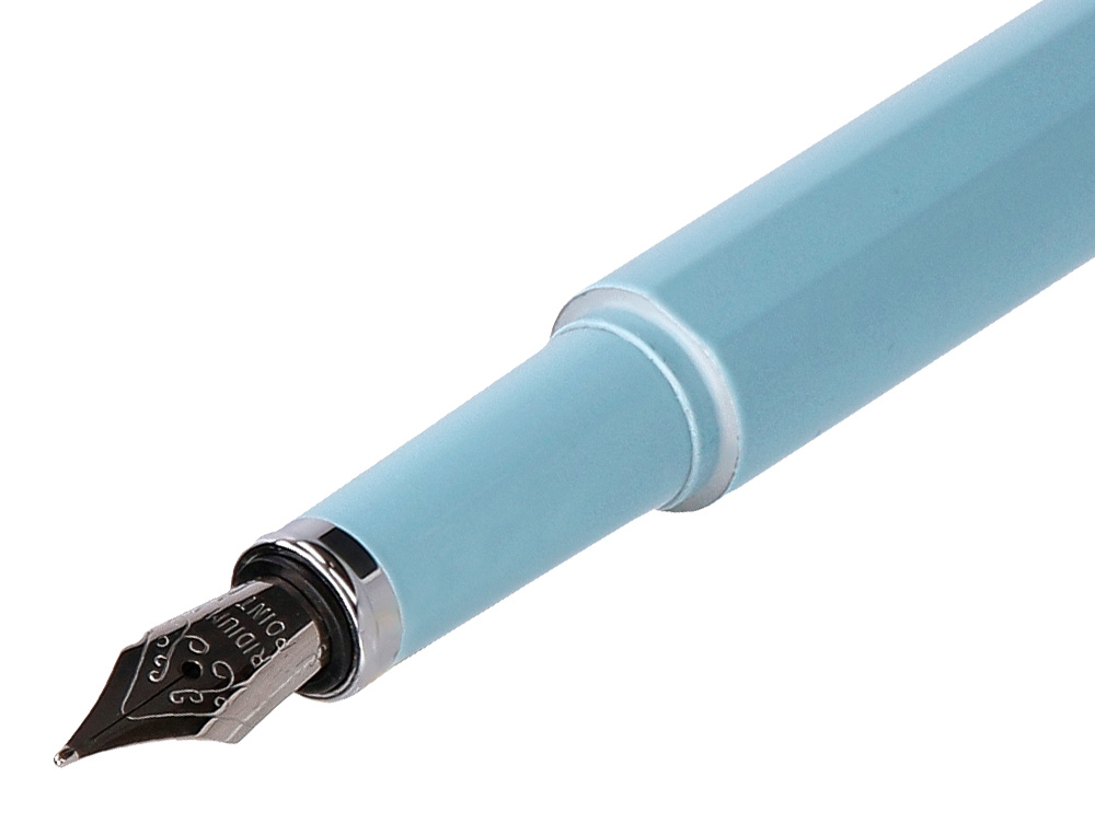 PLUMA Y FUNDA DE SIMILPIEL BELIUS SPACE B COLOR MINIMALISTA AZUL TINTA AZUL CAJA DE DISEO