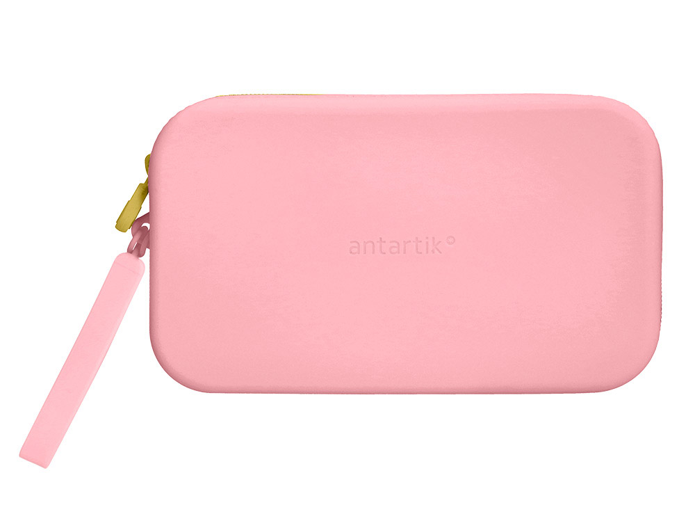 ESTUCHE PORTATODO ANTARTIK TROPICAL DIVE SILICONA SOFT RECTANGULAR 190X120X25 MM ROSA CHICLE