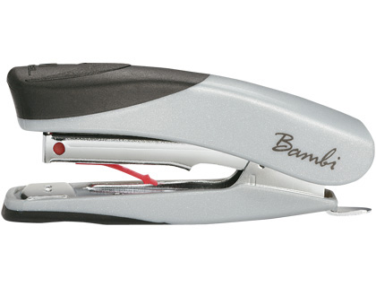 GRAPADORA REXEL BAMBI COLORES OPACOS CAPACIDAD DE 10 HOJAS CON CAJA DE GRAPAS N 25